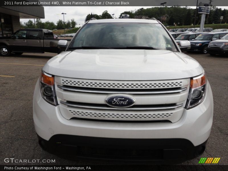 White Platinum Tri-Coat / Charcoal Black 2011 Ford Explorer Limited 4WD