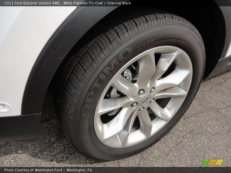 White Platinum Tri-Coat / Charcoal Black 2011 Ford Explorer Limited 4WD