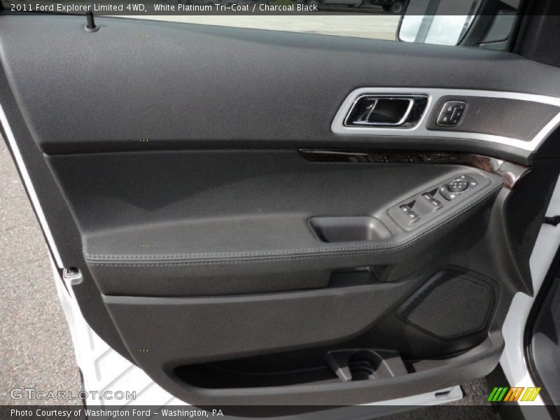 White Platinum Tri-Coat / Charcoal Black 2011 Ford Explorer Limited 4WD