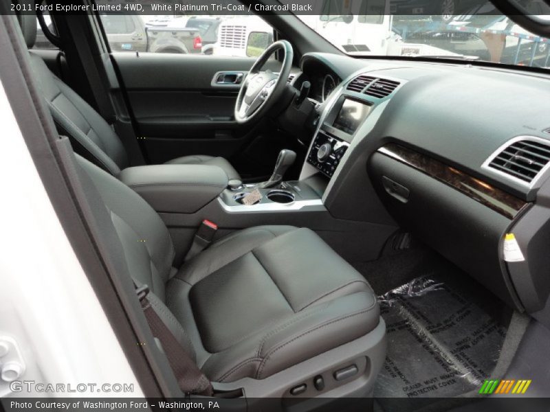 White Platinum Tri-Coat / Charcoal Black 2011 Ford Explorer Limited 4WD