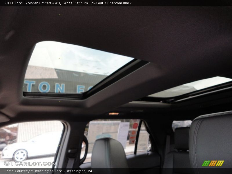 White Platinum Tri-Coat / Charcoal Black 2011 Ford Explorer Limited 4WD