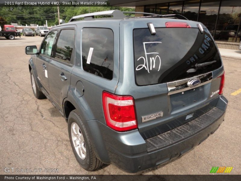 Steel Blue Metallic / Stone 2011 Ford Escape Hybrid 4WD