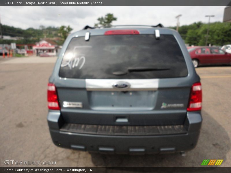 Steel Blue Metallic / Stone 2011 Ford Escape Hybrid 4WD