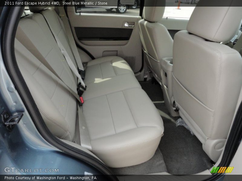 Steel Blue Metallic / Stone 2011 Ford Escape Hybrid 4WD