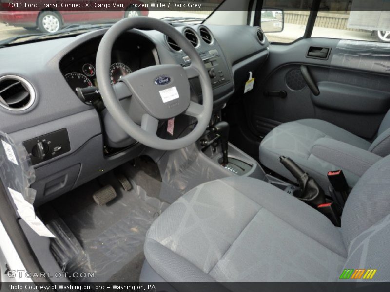  2011 Transit Connect XL Cargo Van Dark Grey Interior