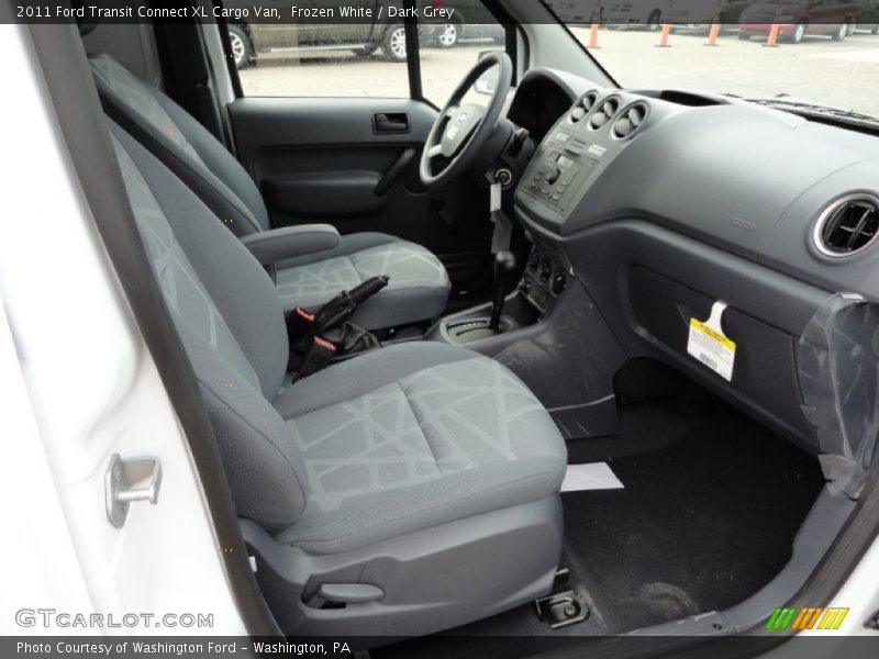  2011 Transit Connect XL Cargo Van Dark Grey Interior