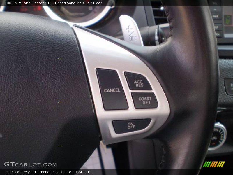 Desert Sand Metallic / Black 2008 Mitsubishi Lancer GTS