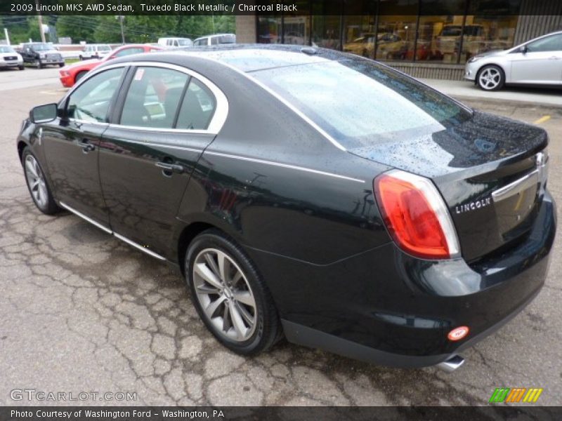 Tuxedo Black Metallic / Charcoal Black 2009 Lincoln MKS AWD Sedan