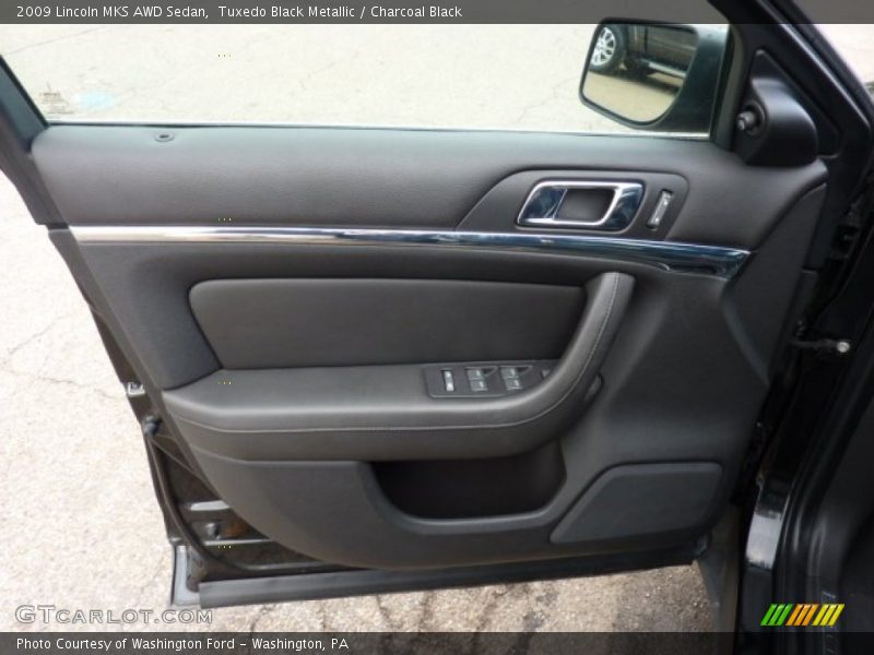 Tuxedo Black Metallic / Charcoal Black 2009 Lincoln MKS AWD Sedan