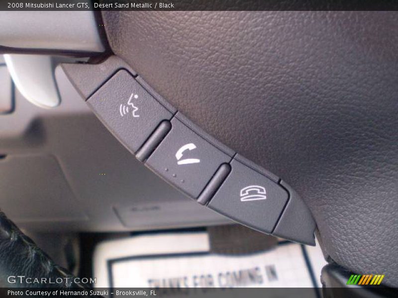 Desert Sand Metallic / Black 2008 Mitsubishi Lancer GTS