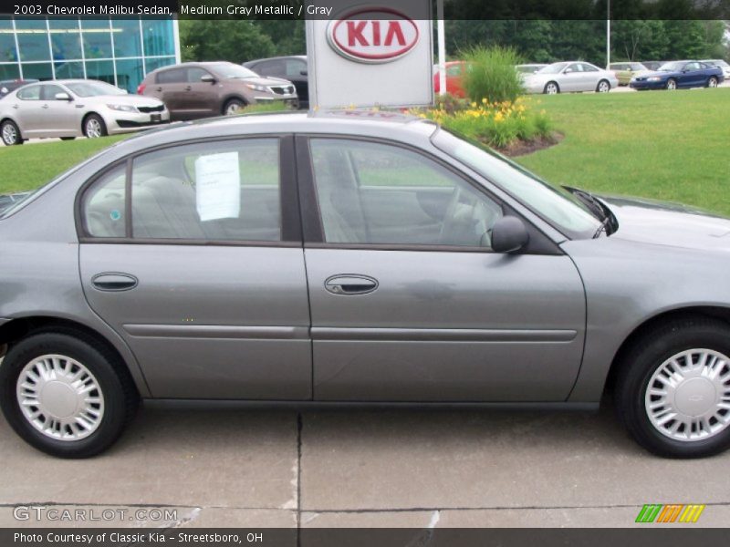 Medium Gray Metallic / Gray 2003 Chevrolet Malibu Sedan