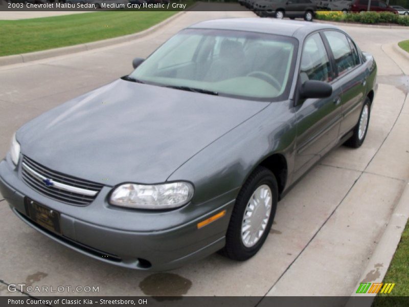 Medium Gray Metallic / Gray 2003 Chevrolet Malibu Sedan