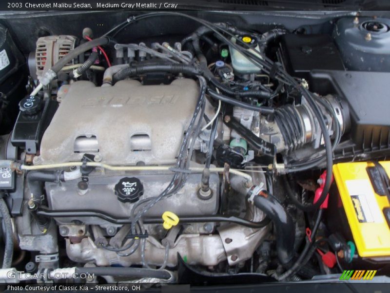 Medium Gray Metallic / Gray 2003 Chevrolet Malibu Sedan