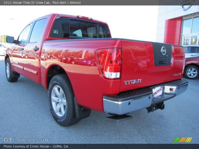 Red Alert / Almond 2011 Nissan Titan SV Crew Cab