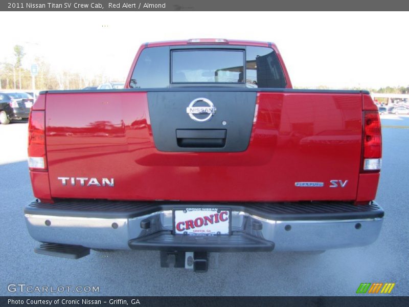 Red Alert / Almond 2011 Nissan Titan SV Crew Cab