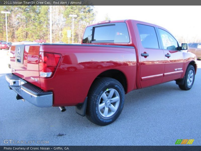 Red Alert / Almond 2011 Nissan Titan SV Crew Cab
