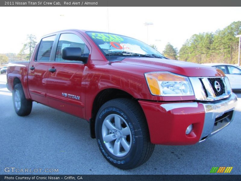 Red Alert / Almond 2011 Nissan Titan SV Crew Cab