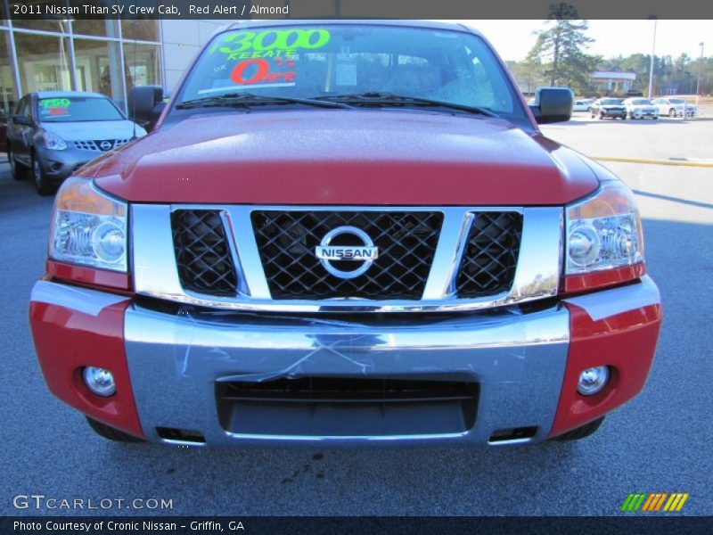 Red Alert / Almond 2011 Nissan Titan SV Crew Cab