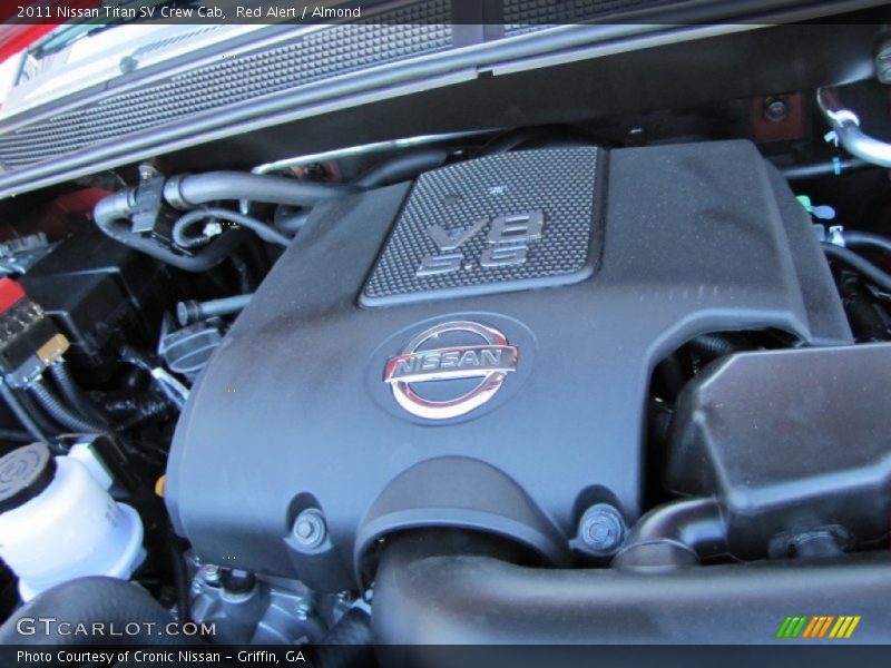 Red Alert / Almond 2011 Nissan Titan SV Crew Cab