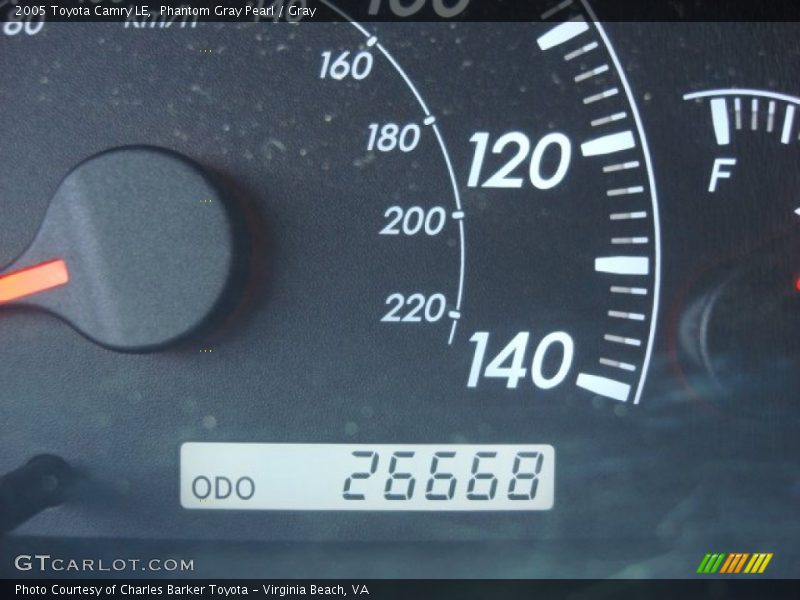 Phantom Gray Pearl / Gray 2005 Toyota Camry LE