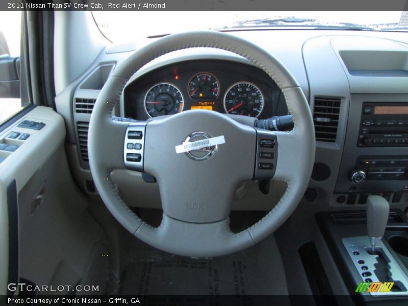 Red Alert / Almond 2011 Nissan Titan SV Crew Cab