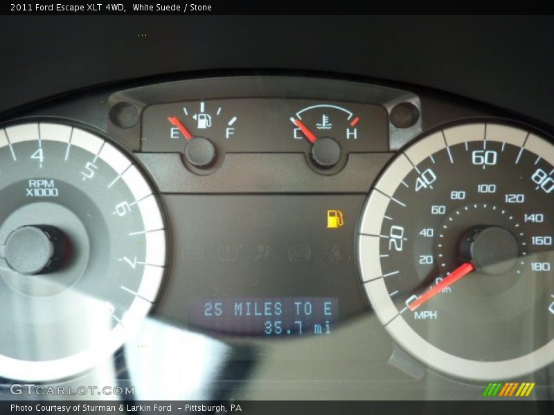 White Suede / Stone 2011 Ford Escape XLT 4WD