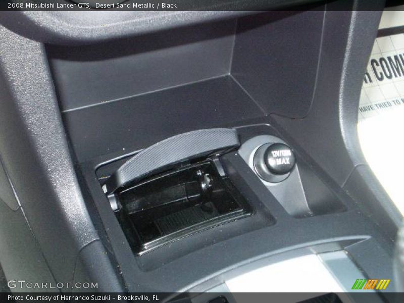 Desert Sand Metallic / Black 2008 Mitsubishi Lancer GTS