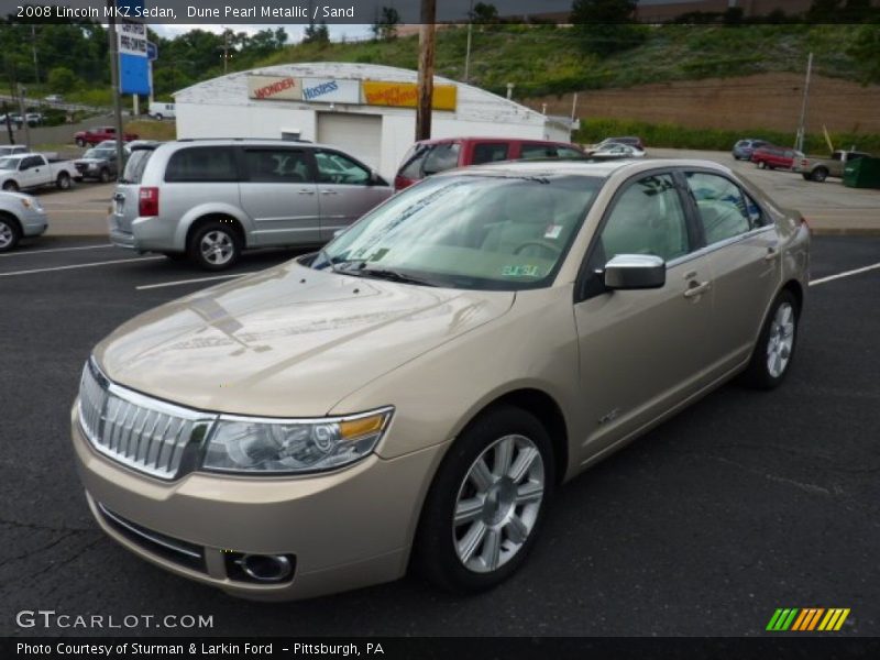 Dune Pearl Metallic / Sand 2008 Lincoln MKZ Sedan