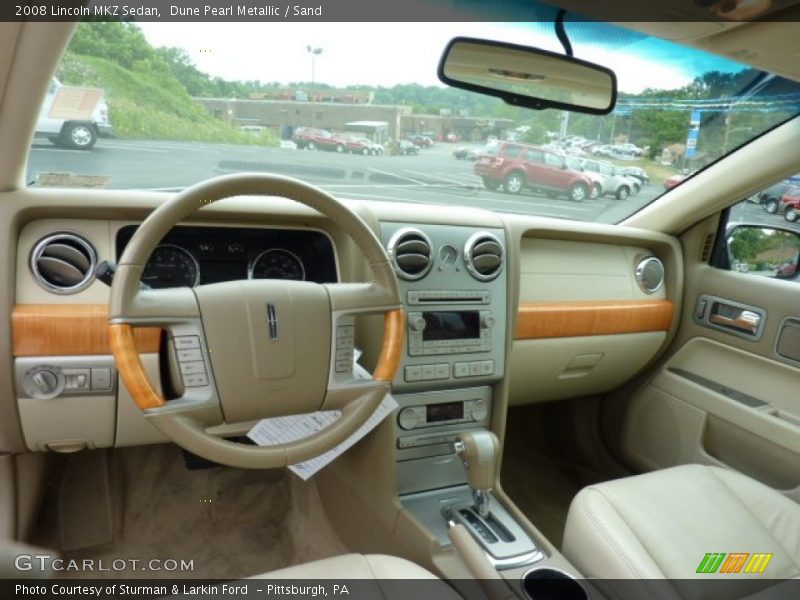 Dune Pearl Metallic / Sand 2008 Lincoln MKZ Sedan