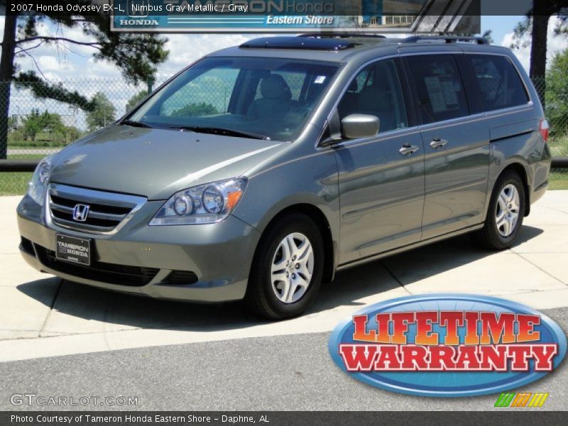 Nimbus Gray Metallic / Gray 2007 Honda Odyssey EX-L