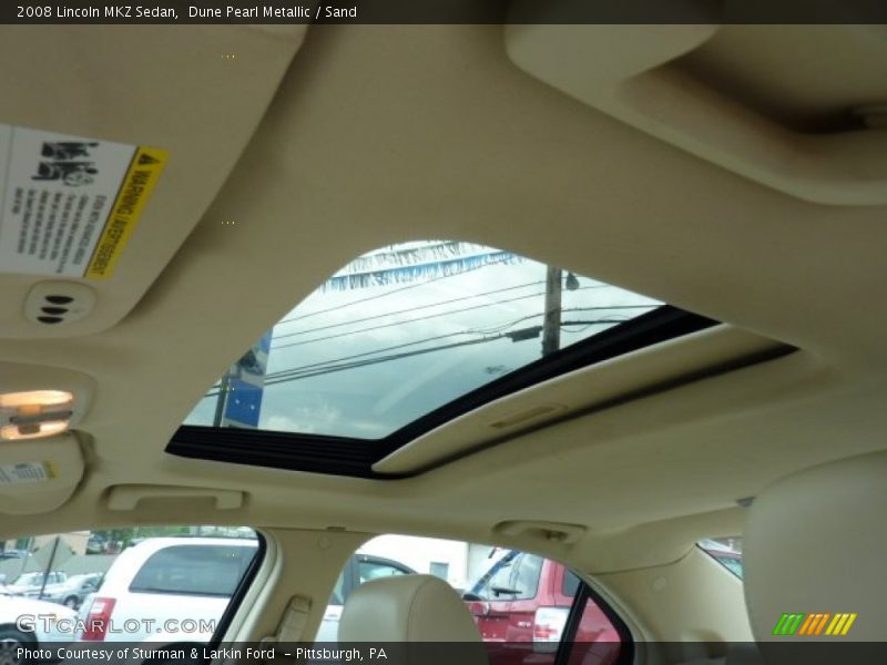 Dune Pearl Metallic / Sand 2008 Lincoln MKZ Sedan