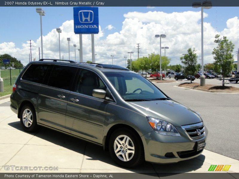 Nimbus Gray Metallic / Gray 2007 Honda Odyssey EX-L