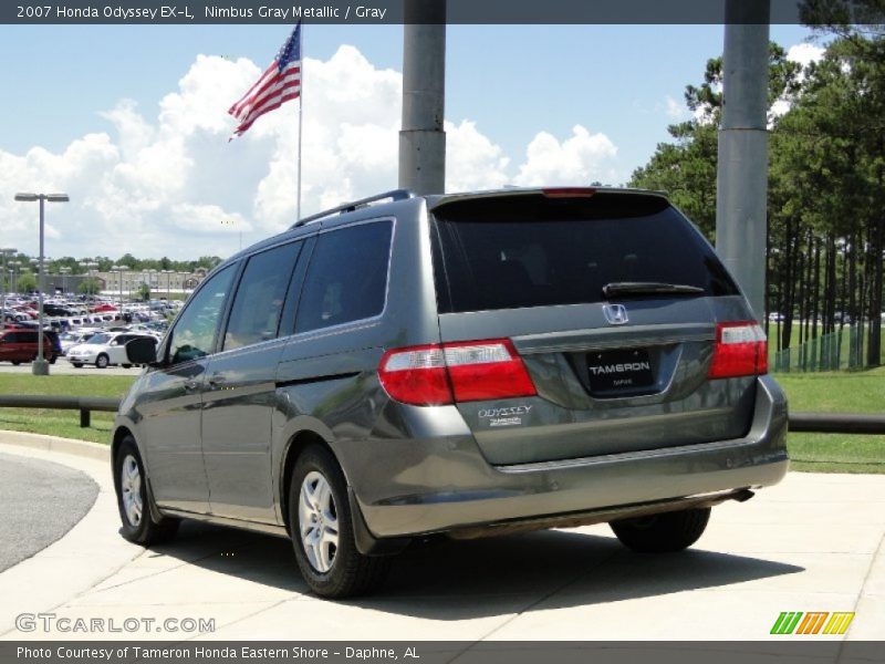 Nimbus Gray Metallic / Gray 2007 Honda Odyssey EX-L