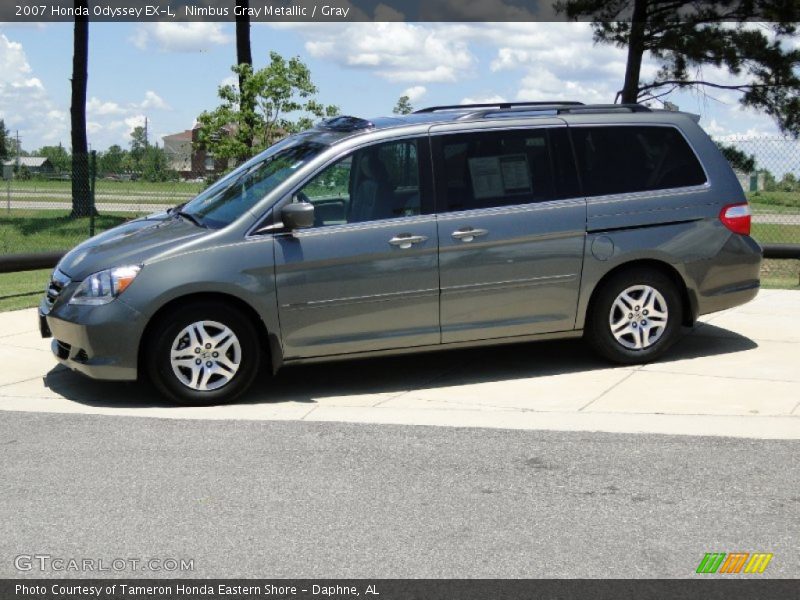 Nimbus Gray Metallic / Gray 2007 Honda Odyssey EX-L