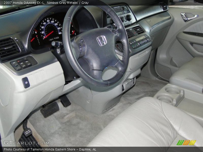 Nimbus Gray Metallic / Gray 2007 Honda Odyssey EX-L