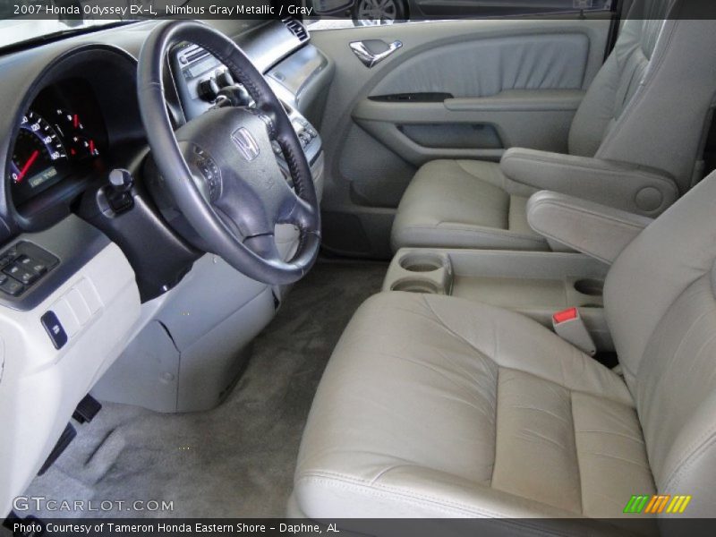 Nimbus Gray Metallic / Gray 2007 Honda Odyssey EX-L