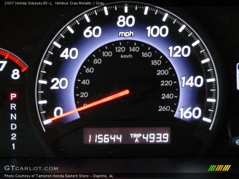 Nimbus Gray Metallic / Gray 2007 Honda Odyssey EX-L