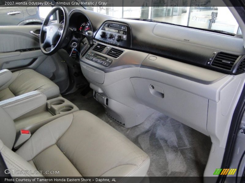 Nimbus Gray Metallic / Gray 2007 Honda Odyssey EX-L
