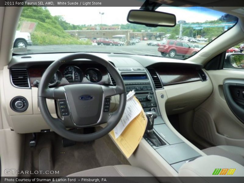 White Suede / Light Stone 2011 Ford Taurus SEL AWD