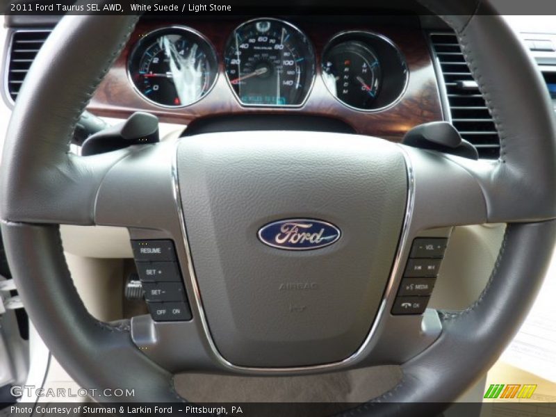 White Suede / Light Stone 2011 Ford Taurus SEL AWD