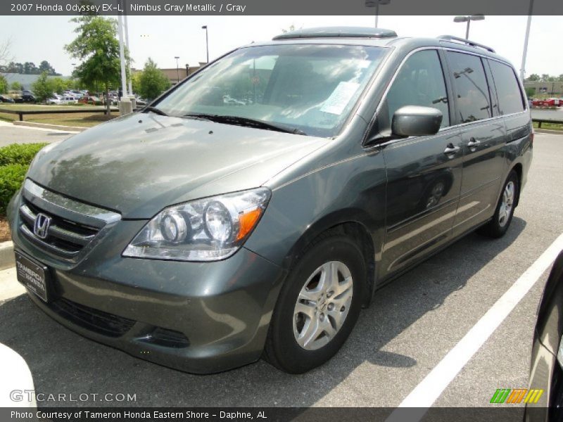 Nimbus Gray Metallic / Gray 2007 Honda Odyssey EX-L