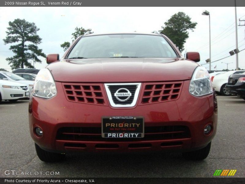 Venom Red / Gray 2009 Nissan Rogue SL