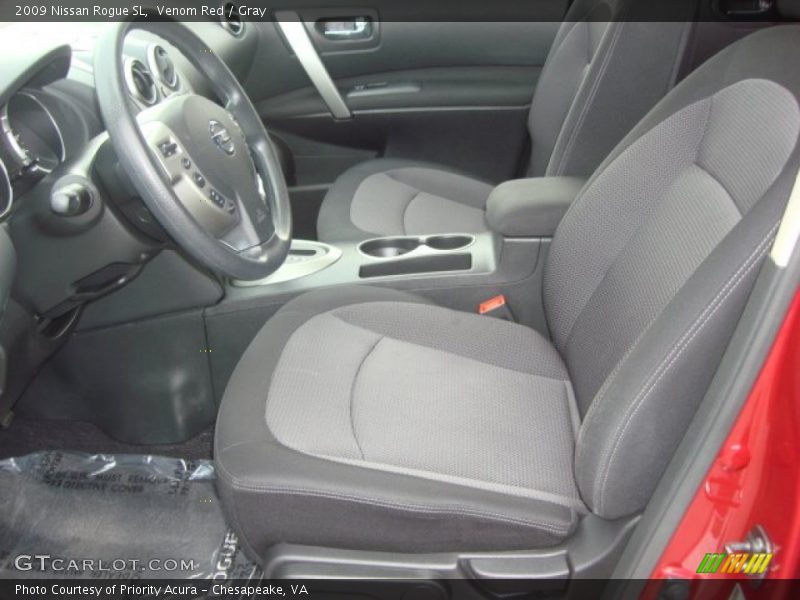 Venom Red / Gray 2009 Nissan Rogue SL