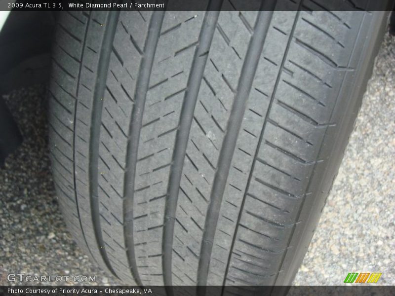 White Diamond Pearl / Parchment 2009 Acura TL 3.5