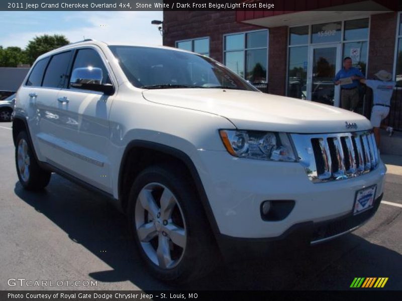 Stone White / Dark Frost Beige/Light Frost Beige 2011 Jeep Grand Cherokee Overland 4x4