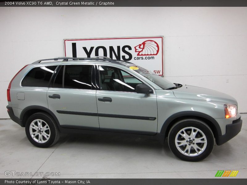 Crystal Green Metallic / Graphite 2004 Volvo XC90 T6 AWD