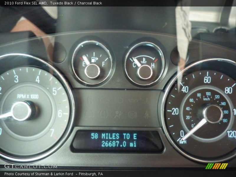Tuxedo Black / Charcoal Black 2010 Ford Flex SEL AWD