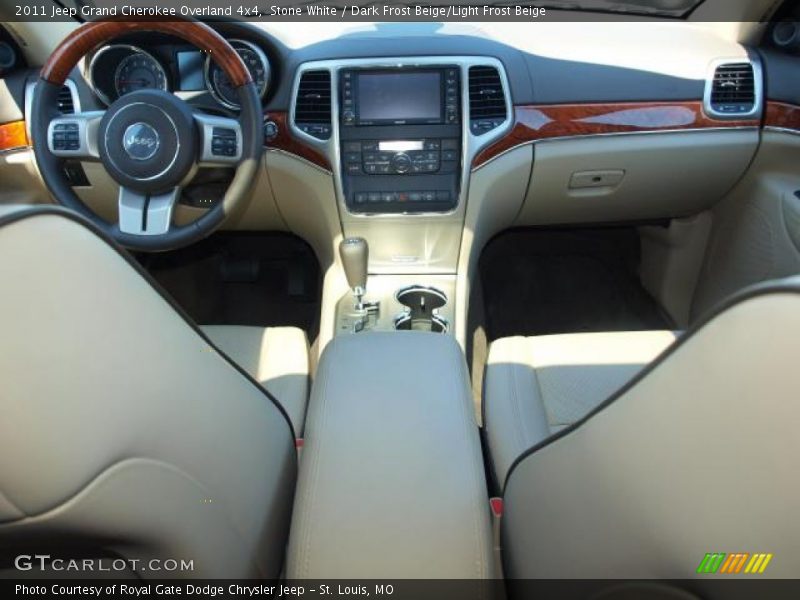 Stone White / Dark Frost Beige/Light Frost Beige 2011 Jeep Grand Cherokee Overland 4x4