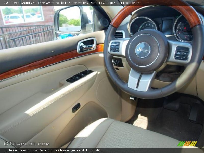 Stone White / Dark Frost Beige/Light Frost Beige 2011 Jeep Grand Cherokee Overland 4x4
