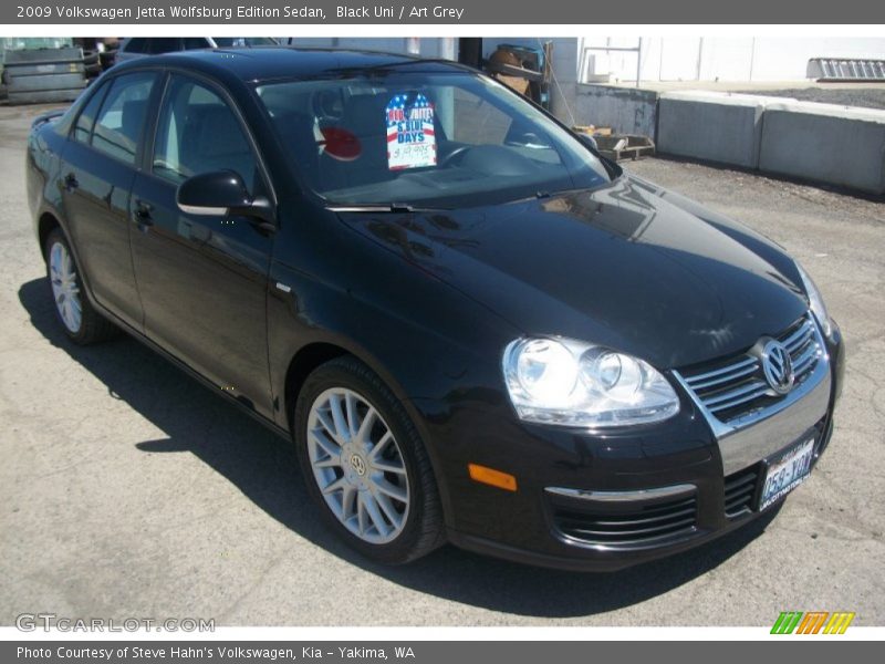 Black Uni / Art Grey 2009 Volkswagen Jetta Wolfsburg Edition Sedan